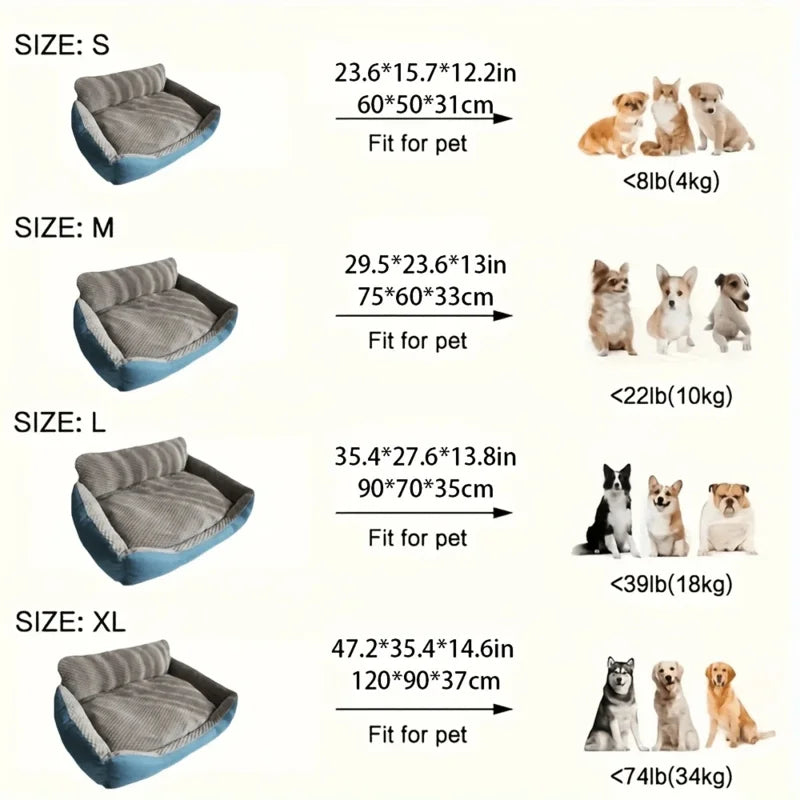 1pcs,Comfortable And Warm Dog House - Dog Bed, Golden Retriever Pet Sleeping Mat, All-Season Large Dog Couch Dog Mat