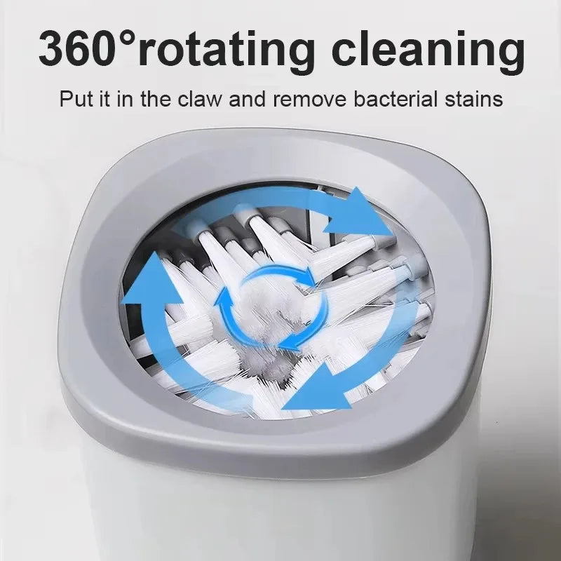Automatic Pet Foot Washer Removable Electric Plastic Paw Cleaner Soft and Dense Bristles for Cleaning Cat Dog Paw Cleaner