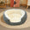 Jumbo Soft Warm Cat Bed - Plush Cozy Puppy Sofa with Backrest, Washable Non-Slip, Polyester Pet Bed for Kittens & Small Dog - Play Paws Toys