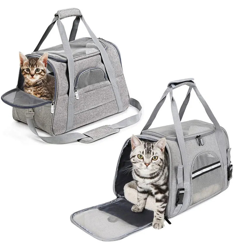 Cat Bags Portable Dog Carrier Bag Mesh Breathable Foldable Cats Carrier Bag Travel Breathable Transport Handbag Pet Travel Bags - Play Paws Toys