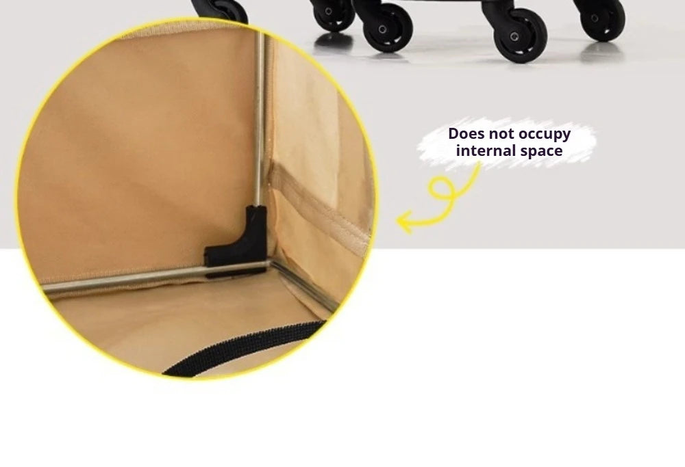 Double Layer Breathable Pet Carrier with Wheels Foldable Outdoor Travel Cat Trolley Case for Two Cats Portable Pet Trolley bag - Play Paws Toys