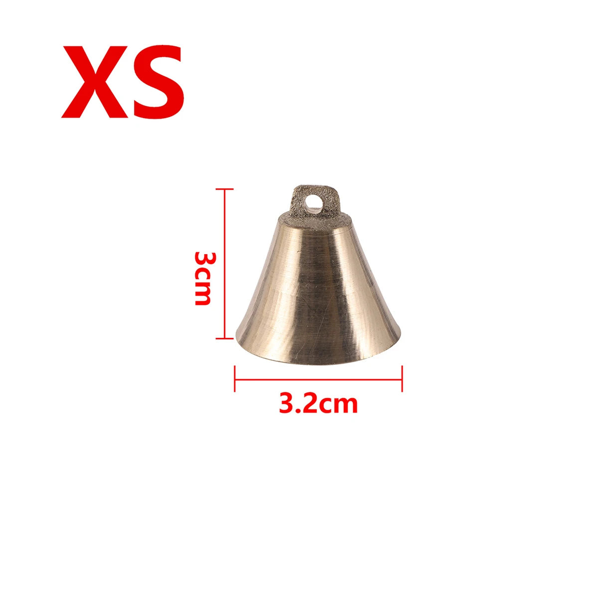 Cattle Sheep Copper Bell Super Loud Wind Chime Horse Cat Dog Livestock Bell Horn Hand-cranked Bell Outdoor Doorbell Ornament 1Pc