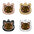 Cute Personalized Cat Tags Stainless Steel Colored Pattern Pets Cat Name Tags Pendant Engraved Keyring Kitten Accessories