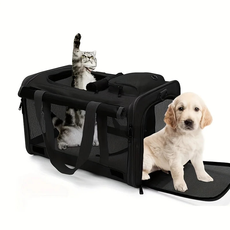 Pet Carrier for Large and Medium Cats Soft-Sided Pet Carrier for Big Medium Cats and Puppy Dog Carriers Cat Carriers - Play Paws Toys