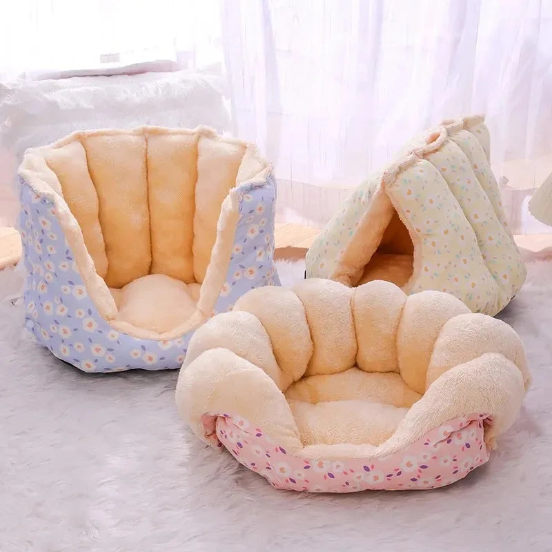 Cats Bed Winter Warm Pet Supplies Basket Houses Accessories All Accessory Dog Mat Cushions Kitten Things Puppy Goods Beds House - Play Paws Toys