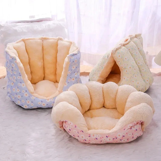 Cats Bed Winter Warm Pet Supplies Basket Houses Accessories All Accessory Dog Mat Cushions Kitten Things Puppy Goods Beds House - Play Paws Toys