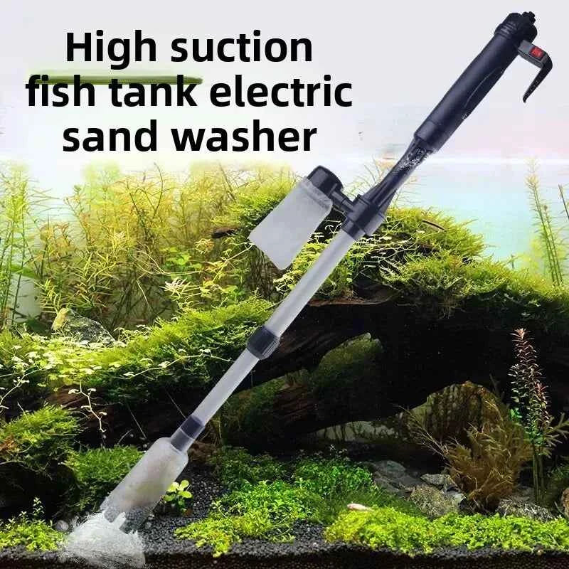 Fish tank aquarium electric battery water changer sand washer fish tank water absorber electric water pump to suck stool