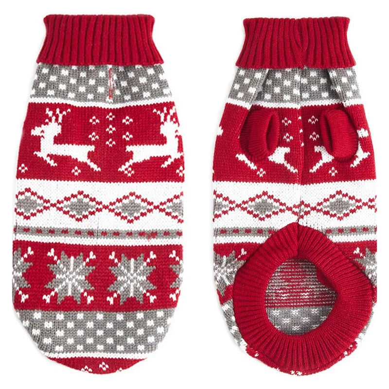 Christmas Cat Sweater Winter Warm Pet Costume for Cats Kedi katten Sphynx Clothing Mascotas Clothes for Dog Animals ropa de gato - Play Paws Toys