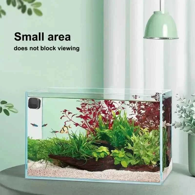 Mini Square Magnetic Brush Aquarium Glass Cleaner Scratch-Resistant Glass Cleaner Magnetic Brush for Small Aquarium Fish Tank
