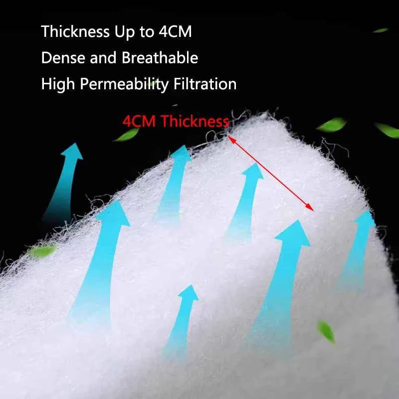 4CM Super Thick Encryption Aquarium Filter Biochemical Cotton Sponge for Aquarium Fish Tank Bio Cotton Foam Skimmer High quality