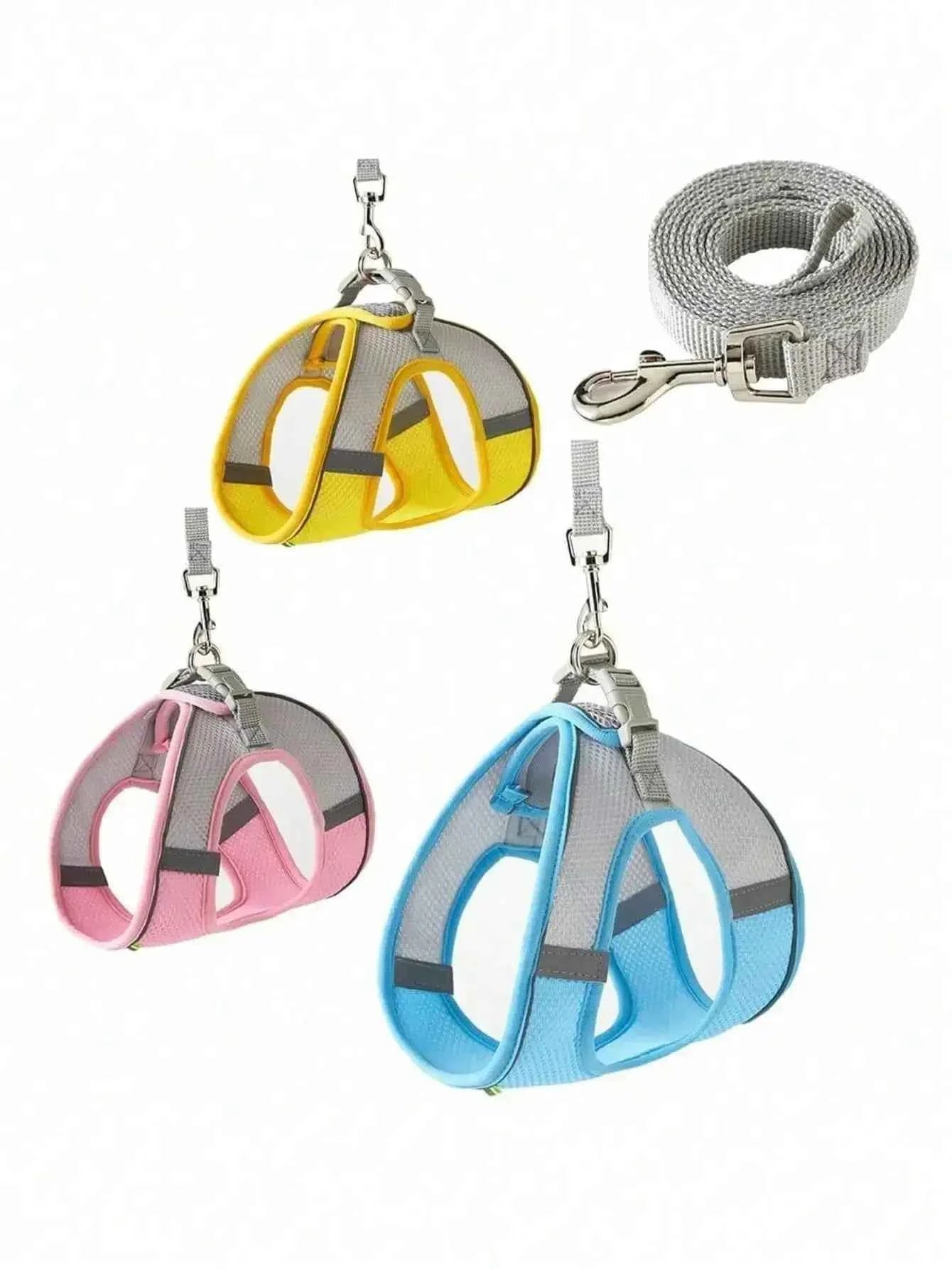 Cat Harness Adjustable Pet Harnesses Reflective Leashes Set Pet Harness for Cats Small Dogs Pug Chihuahua Cat Accessories