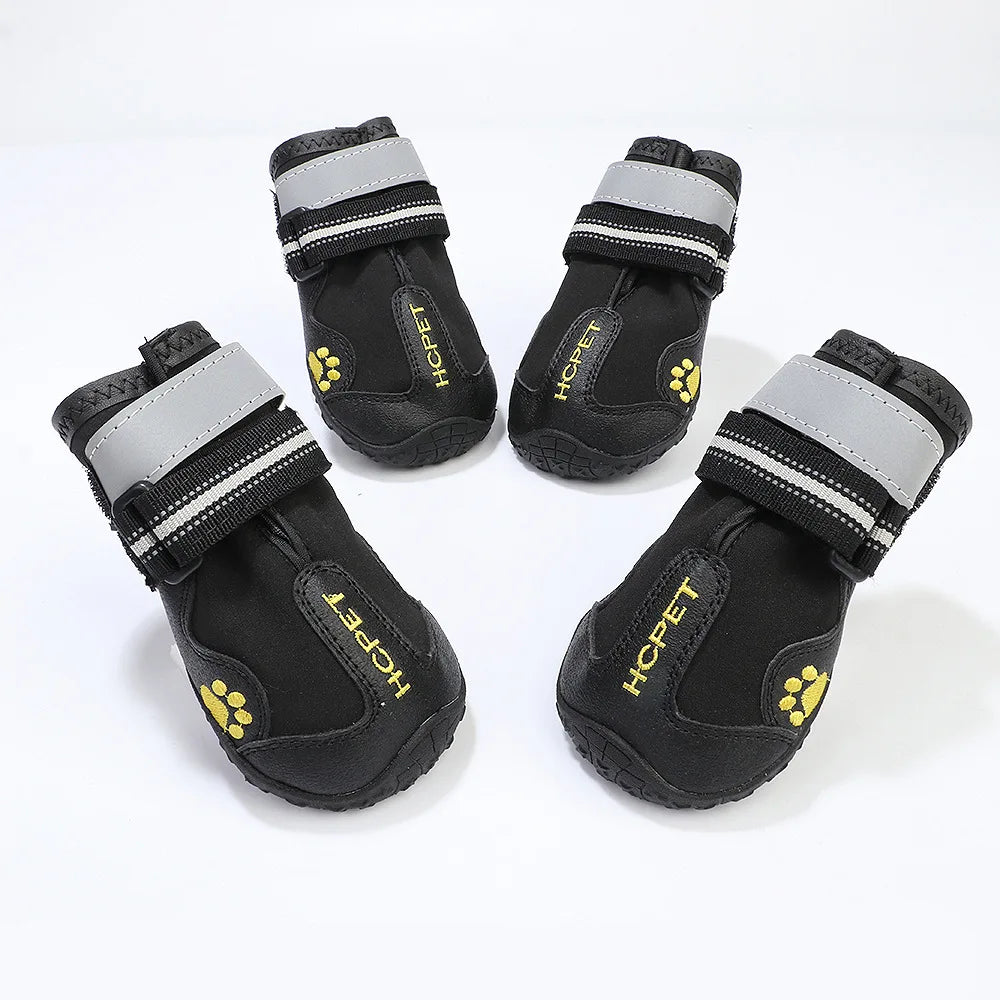 Reflective Dog Shoes Sneaker Waterproof Anti Skid Winter Dog Boots Footwear Socks Pet Shoes for Husky Medium Large dogs