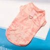 Ice Silk Fabric Dog Vest Cooling Effect Breathable Summer Lightweight Puppy Cat Pet Sleeveless Top Hot Days