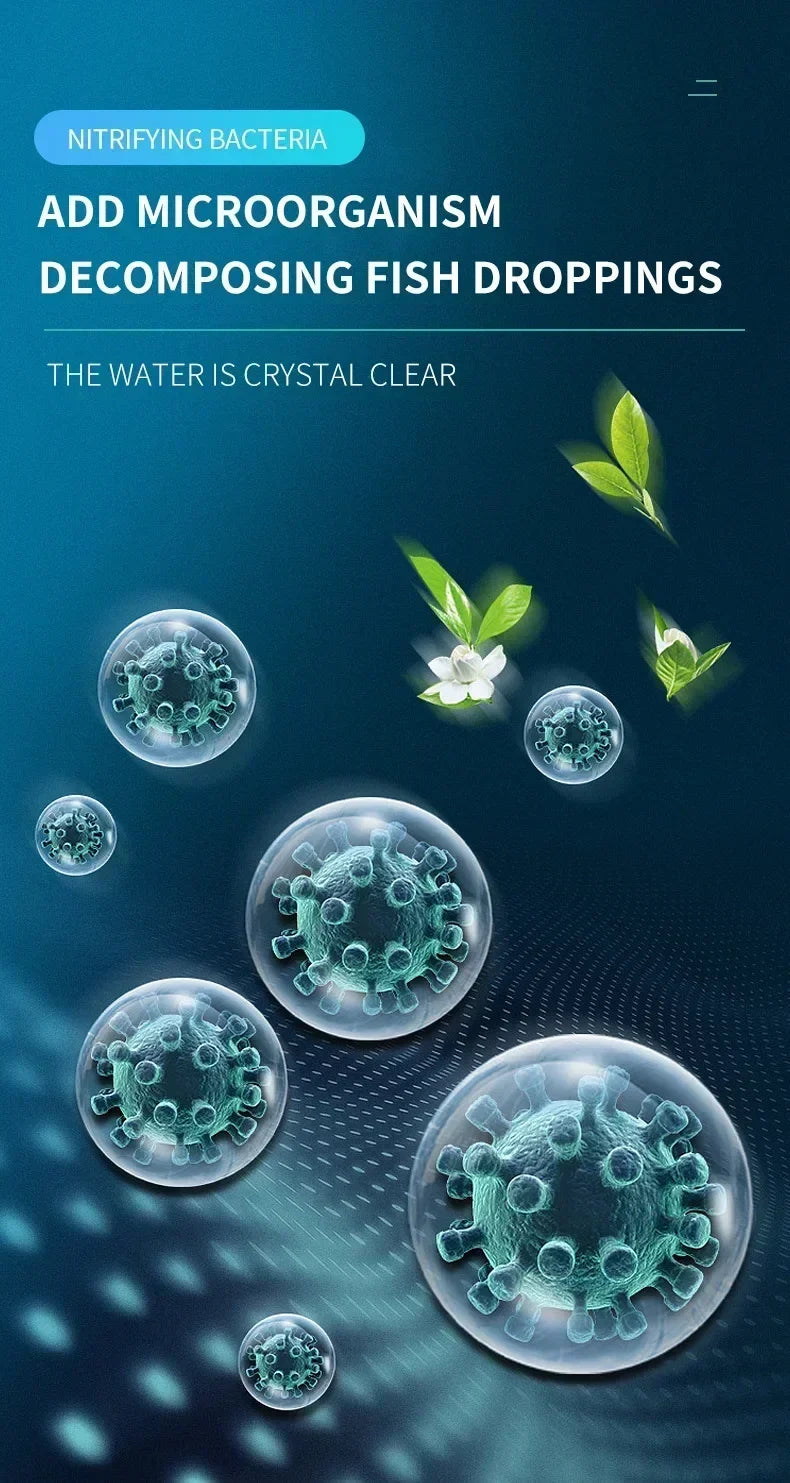 300ml Nitrifying Bacteria Liquid Fish Tank Water Purifier Aquarium Fish Farming Medicine Supplies Fishbowl Water Treatment