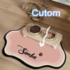  Custom Pet Feeding Mat Cute Shape Dog Diatom Mud Floor Mat Non-Slip Waterproof Home Decoration Dog Feeding Pad