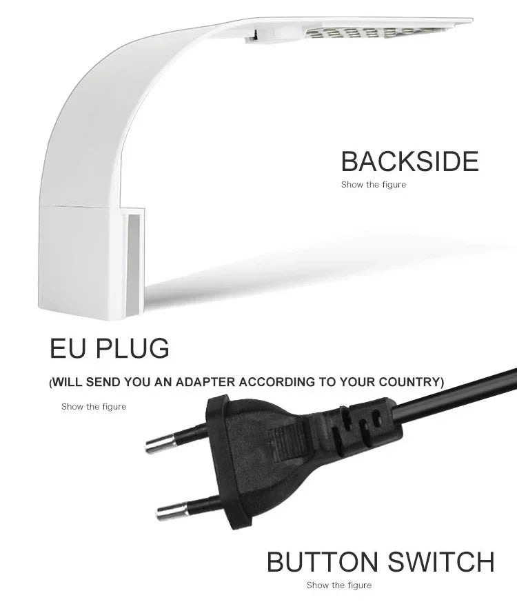 Ultra Thin LED Aquarium Light 5W/10W/15W Aquatic Plant Lighting Waterproof Clip-on Lamp For Fish Tank Plants Grow Light