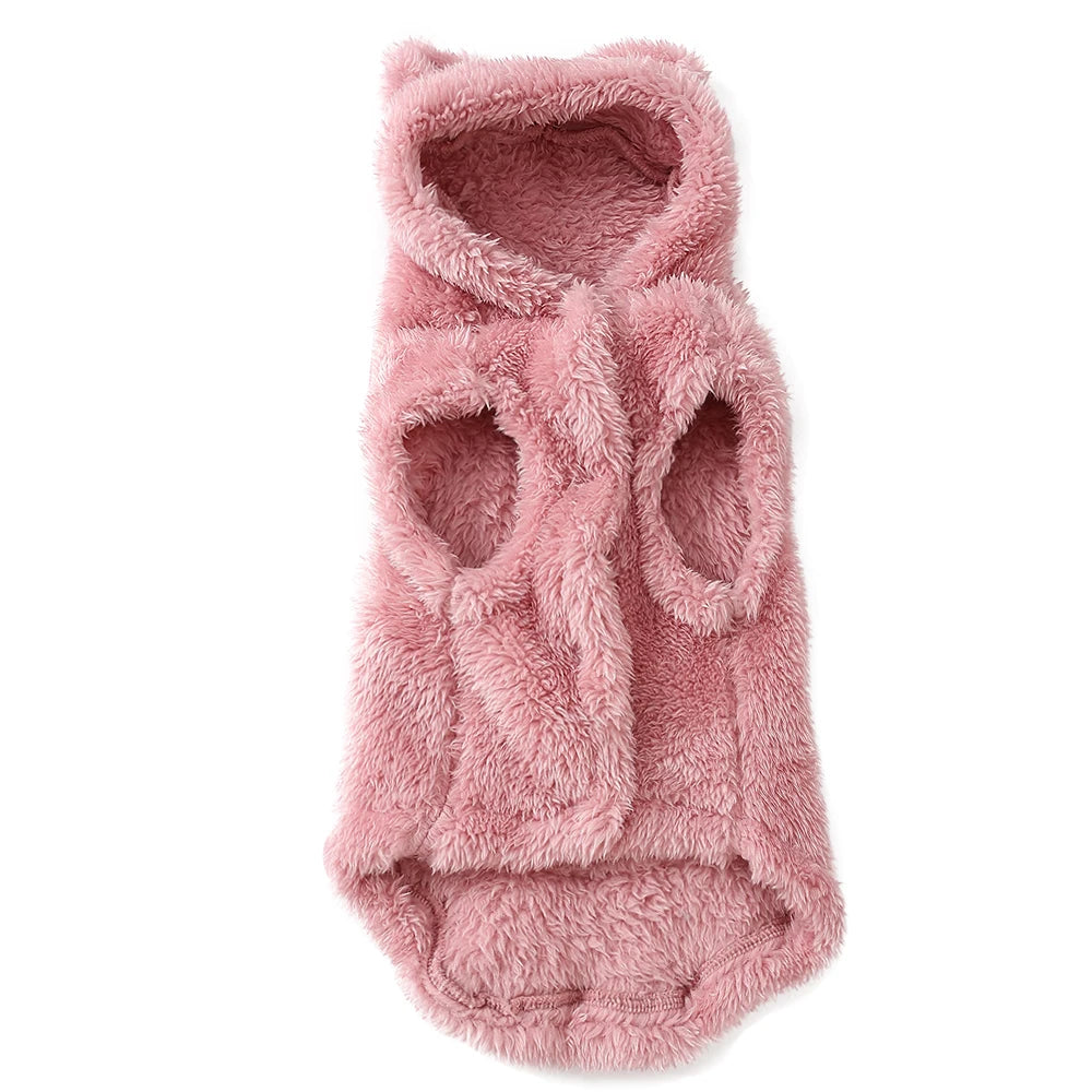 Fleece Warm Cat Costume For Winter Autumn Cute Soft Cats Clothes For Small Medium Dog Kitty Kitten Sweater Funny Pet Coat Sphynx - Play Paws Toys