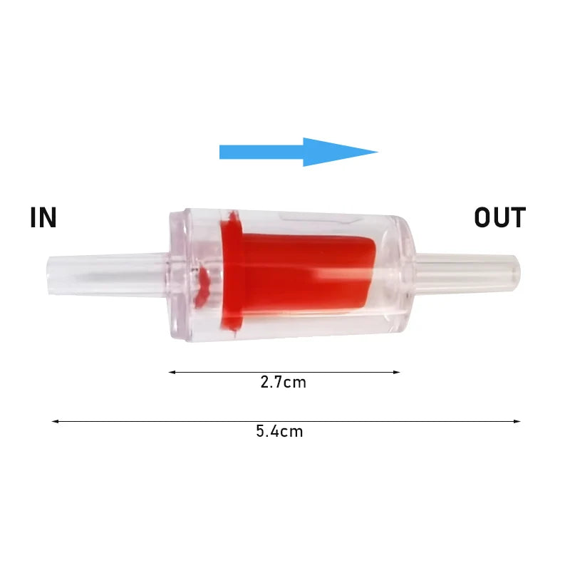 5pcs/10pcs Aquarium Check Valve For Air Pump Plastic One Way Non-Return Accessories for Fish Tank 4mm AirLine Tube