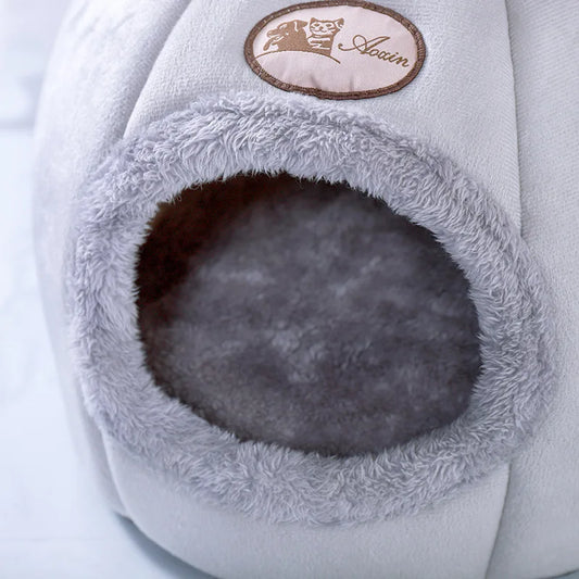 New Deep Sleep Comfort In Winter Cat Bed Iittle Mat Basket Small Dog House Products Pets Tent Cozy Cave Nest Indoor Cama Gato - Play Paws Toys