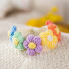 Cute Ins Style Cat Dog Knitted Collar Crochet Flowers Collar Pet Drool Scarf Bib Pet Necklace Accessories Pure Hand Knitting