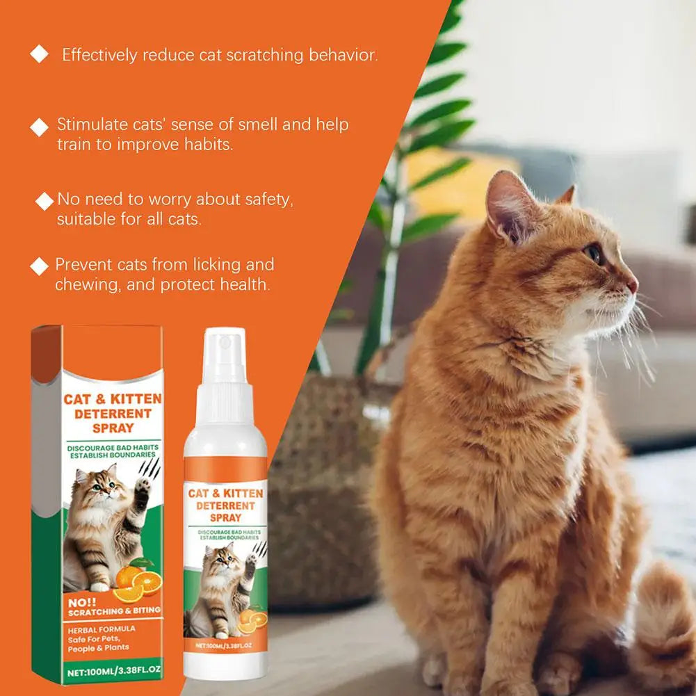 100ML NEW Cat Repellent Spray Keep Pets Away From Anti-scratching And Anti-chewing Household Spray Pet Accessories