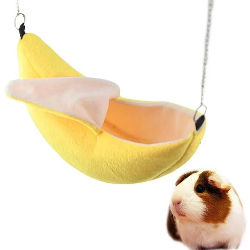 1/2pcs Hamster Hideout Cage Print Fleece Guinea Pig Sugar Glider Sleeping Bed Rodent Hammock Rat Little House Animals Supplies