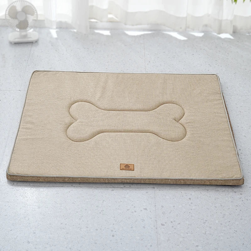 Winter Washable Dog Bed Reversible Dog Crate Pad Soft Fluffy Pet Kennel Beds Dog Sleeping Mattress for Large Medium Small Dogs