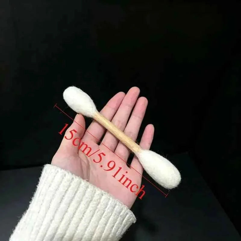 1-8Pcs Creative Large Cotton Swab Shaped Catnip Toy Giant Kitten Grinding Biting Stick Durable Teeth Cleaning And Grinding Rope