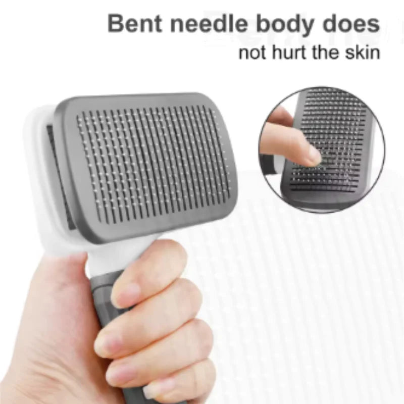 Pet Hair Remover Brush for Dogs And Cats Long Hair Grooming Comb Bath Cleaning Brush Essential Pet Supplies