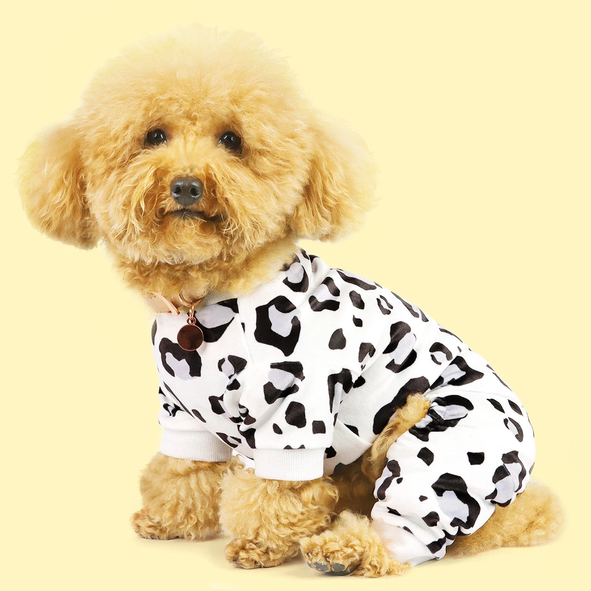Leopard Dog Pajamas: Ultra-Soft 4-Legged Sleepwear for Small, Medium & Large Dogs - Global Pet Fashion Hit!