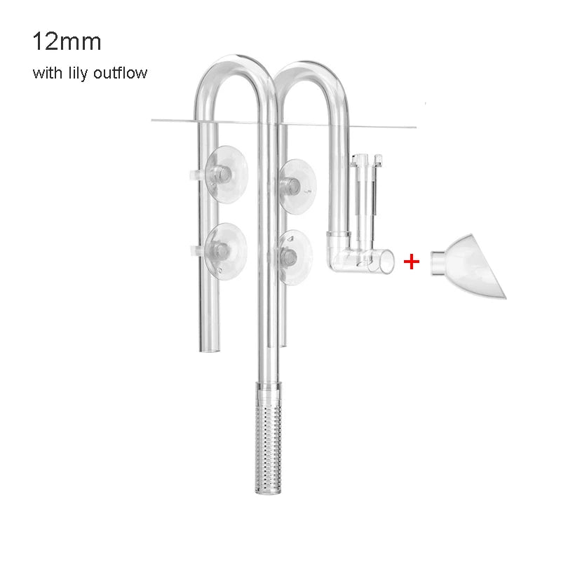 AQUAPRO Plastic Inflow Outflow Inlet Outlet Skimmer Lily Aquarium Accessories Tank Pipe Fish Water Filtro Fishbowl Akvarium