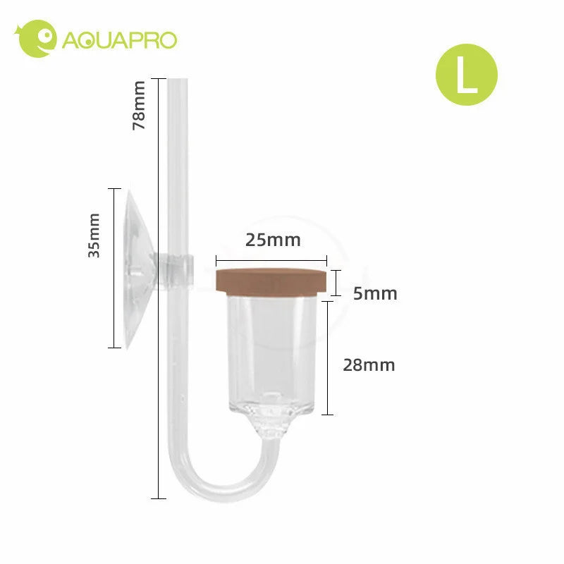 Aquarium CO2 Diffuser With Bubble Counter Twinstar Style Atomizer Acrylic Fish Tank Aquatic Plants Accessories Supplies Sprayer