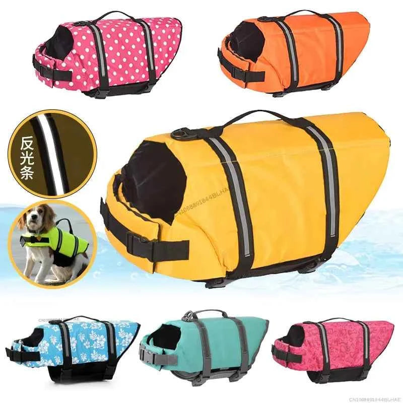 Wholesale Summer Dog Life Jacket for Large Breeds Golden Retriever Swimwear Safety
