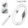 Aquarium Siphon Vacuum Cleaner Tool Set for Large Fish Tank Gravel/Sand Cleaning Water Change with Extension Tube, Fast and Easy