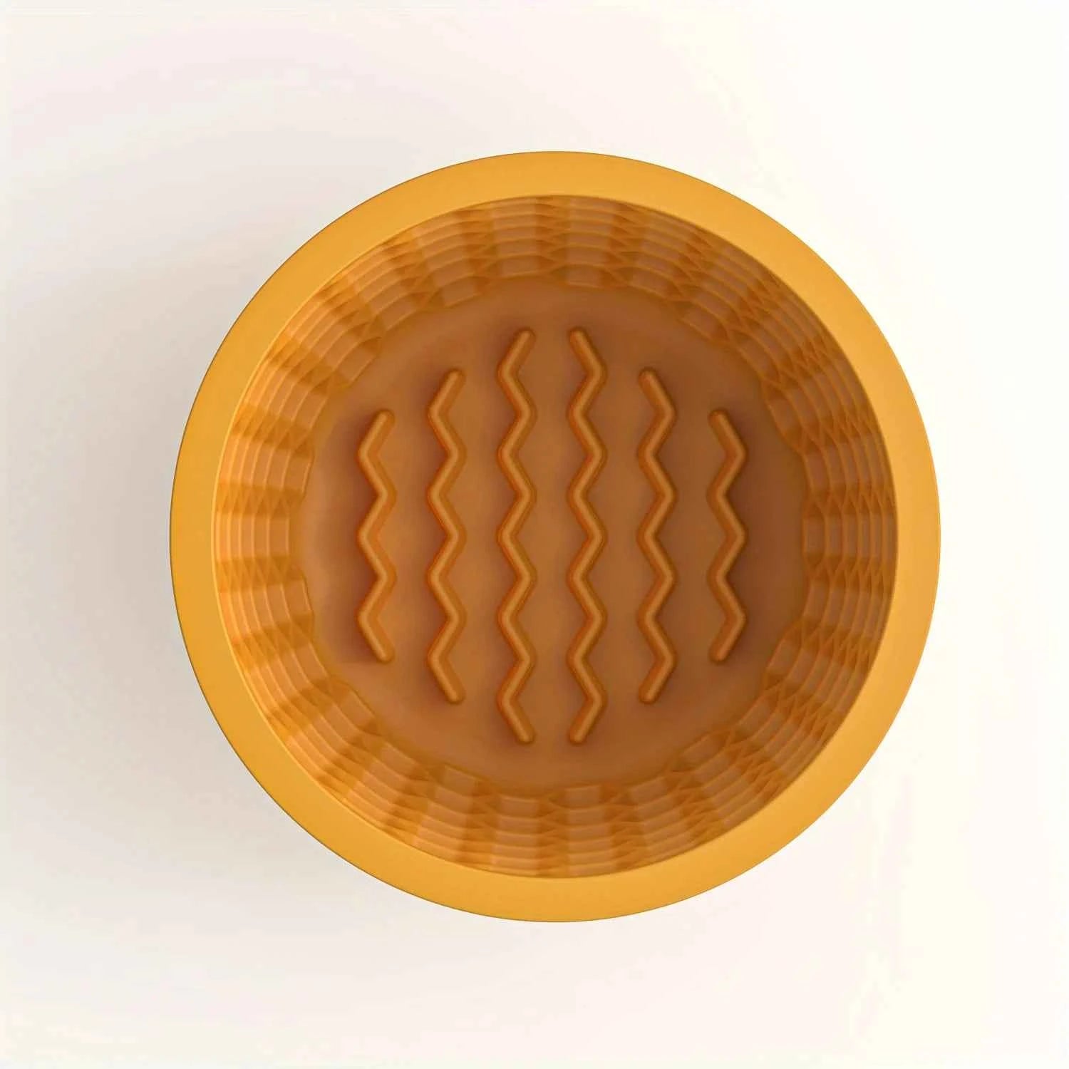 Silicone Slow Feeder Dog Bowl Cup - Anti-Slip Distraction Design for Small To Medium Breeds - Promotes Healthy Digestion