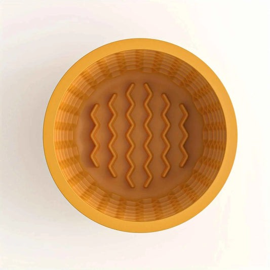 Silicone Slow Feeder Dog Bowl Cup - Anti-Slip Distraction Design for Small To Medium Breeds - Promotes Healthy Digestion