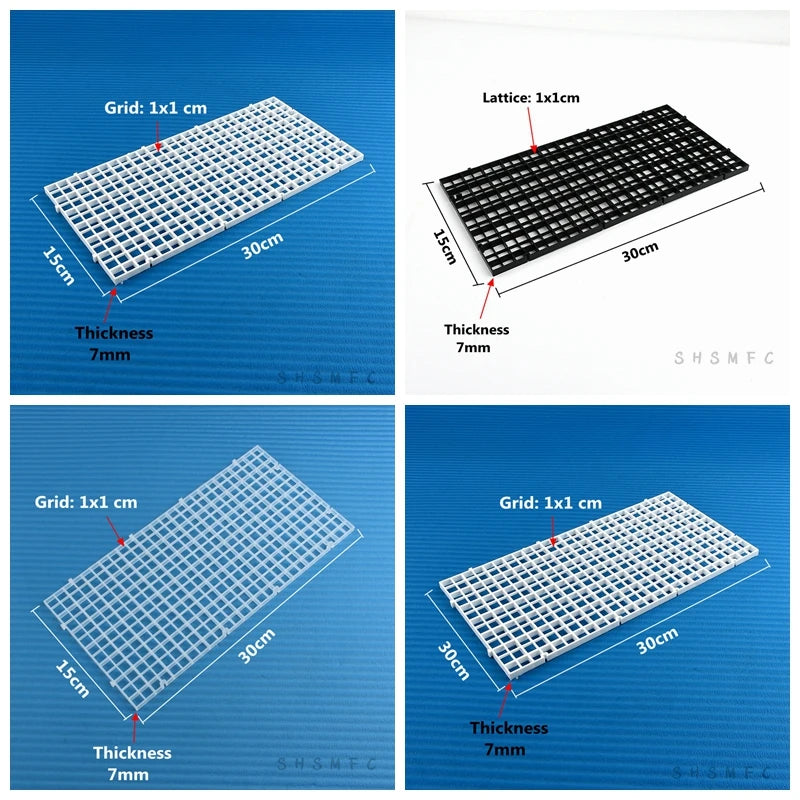 Fish Tank Isolation Plate Upper Cover Net Bottom Filter Grid Bracket Bottom Filter Plate Divider Plate Aquarium Cover Plate