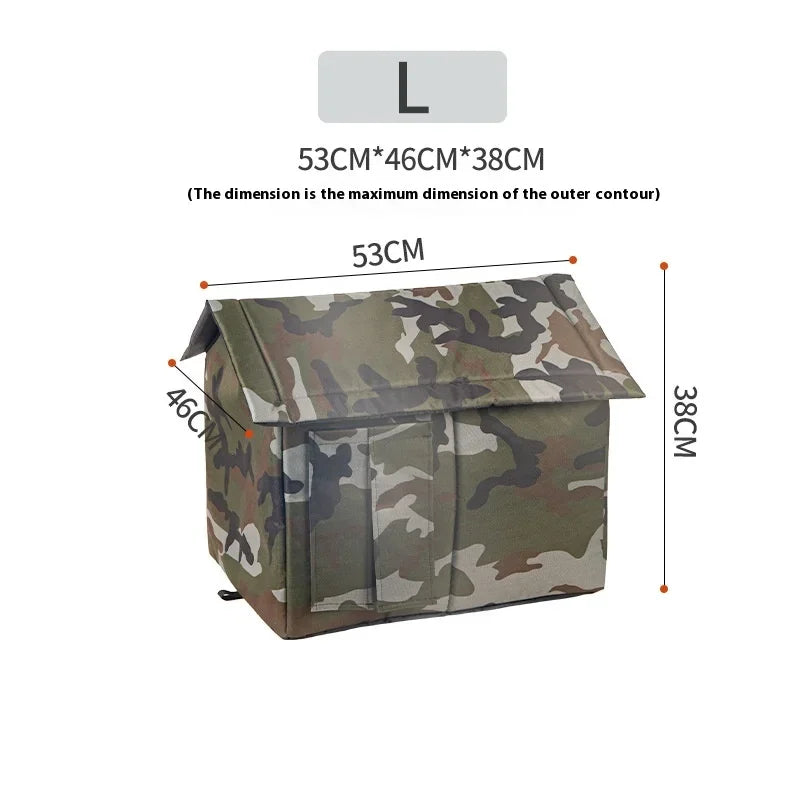 All Seasons Outdoor Rainproof Stray Cat Nest, Winter-Warm Closed House, Cold-Proof Cat House - Play Paws Toys