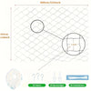 Balcony Netting for Pets Anti-Fall Mesh Cat Safety Fence for Patio Pet Guard Netting for Balcony Stairs Doorway Window Gate Deck