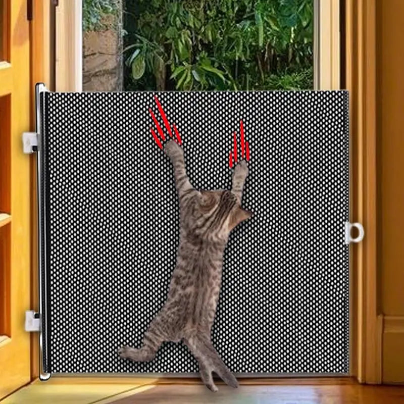 Puppy Safety Fence Retractable Pet Gate Cat and Dog Safety Isolation Nets Pet Supplies For Doorway Stairs Balcony