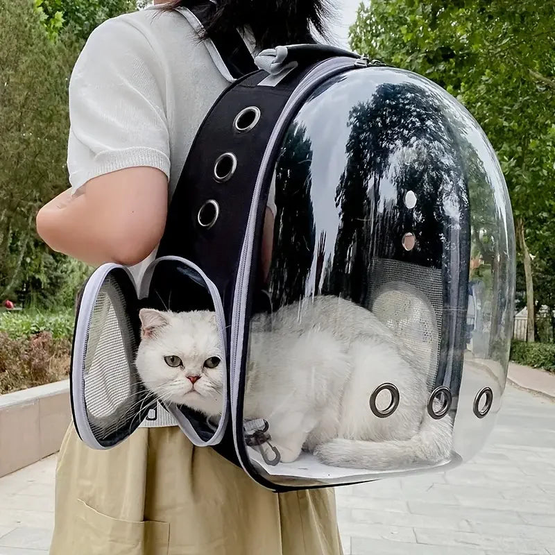 Cat Outing Bag Pet Extra Large Space Carrying Bag Cabin Aviation Box Cat Backpack Bag Side Opening - Play Paws Toys