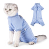 Cat Surgical Recovery Suit for Male Female Cat,Abdominal Wounds Cone E-Collar Alternative Anti-Licking Pet Recovery Suit