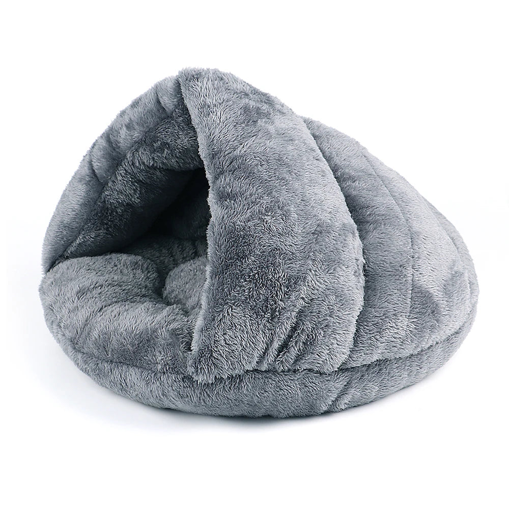 Soft Cat Bed Winter Warm Plush Pet Puupy Kitten Nest Kennel Deep Sleep Cats Cave House For Cats Small Dogs Products - Play Paws Toys