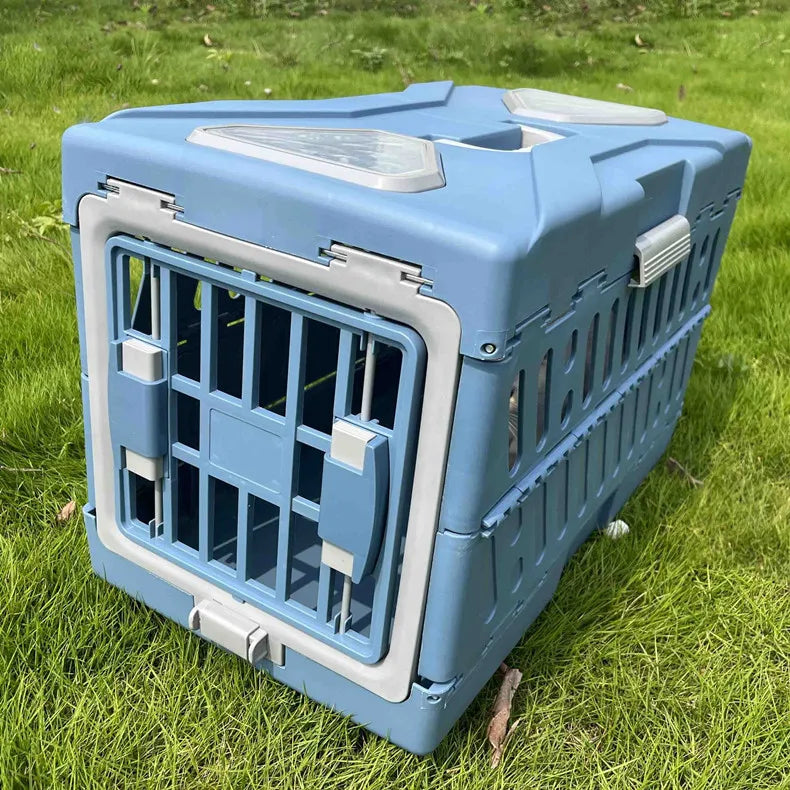 Pet Supplies Car Portable Cat Cage Portable Foldable Flight Case Breathable Kennel For Outing Pet Check-in Box - Play Paws Toys