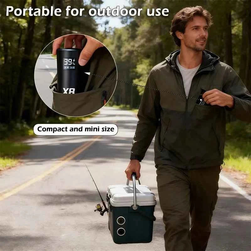 Aquarium Fish Tank Oxygen Pump Charging Dual-Purpose Air Pump Usb Lithium Battery Household Portable Fishing Mute Outdoor