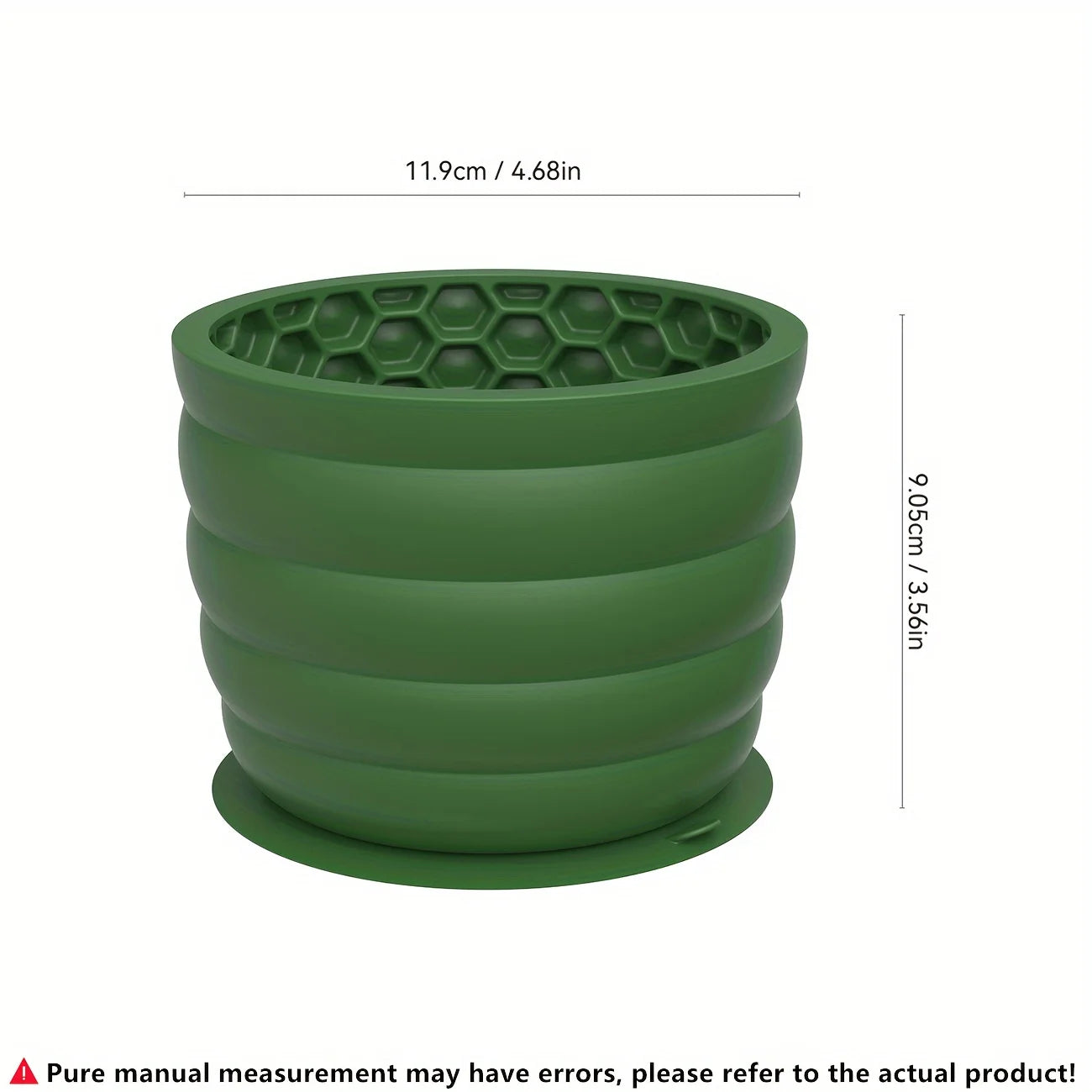 Silicone Slow Feeder Dog Bowl Cup - Anti-Slip Distraction Design for Small To Medium Breeds - Promotes Healthy Digestion