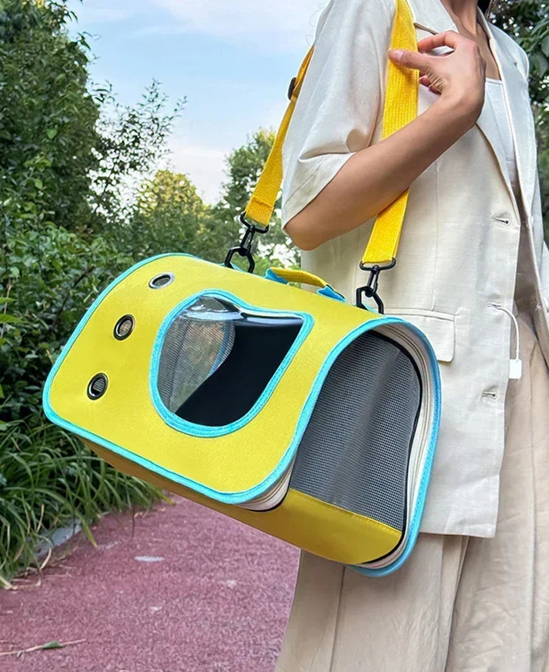 Premium Portable Foldable Breathable Pet Carrier Bag Lightweight for Small Dogs Cats Outdoor Cat Kitten Shoulder Carrying Bag - Play Paws Toys