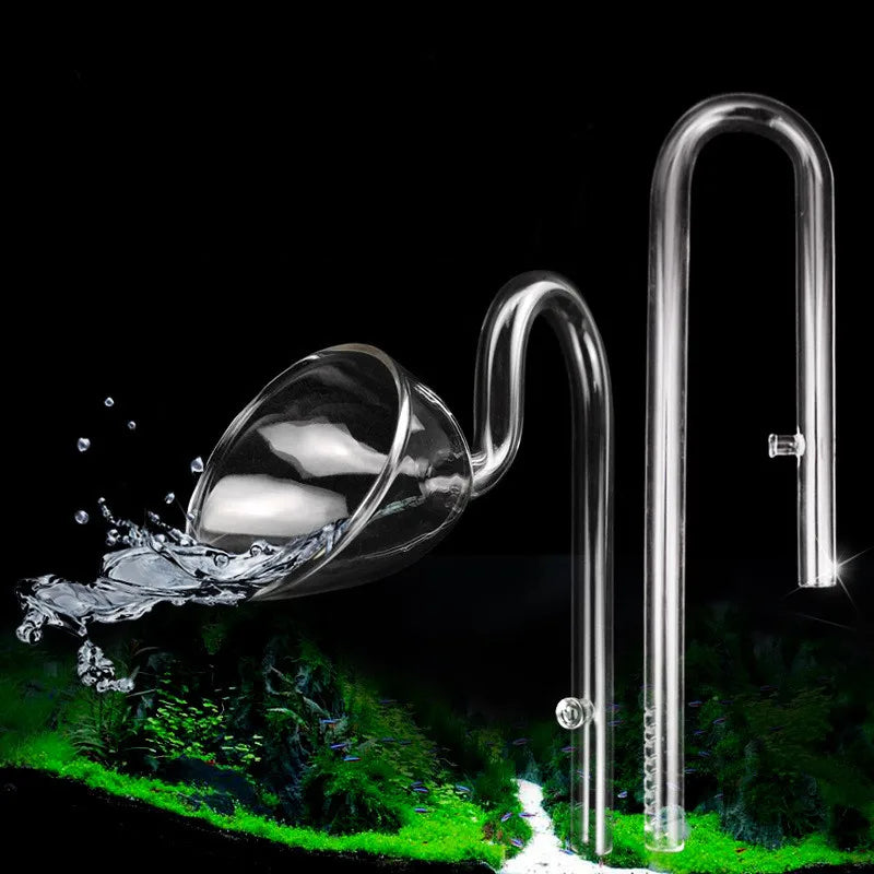 Aquarium ADA Style 13mm 17mm Glass Lily Pipe Inflow Outflow Tube The Glass Inlet Outlet Water Pipe for Fish Tank filter 12/16mm