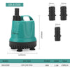 5/8/18/25/40/60/90W Fish Tank Bottom Suction Submersible Pump Bottom Filter Silent Suction Feces Change Pump Multi-function Pump