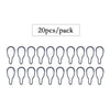 20pcs Carp Fishing Accessories PVA Bag Link Clips Method Feeder Hair Rig Bait Boilie Connector Quick Change Swivels Fish Tackle
